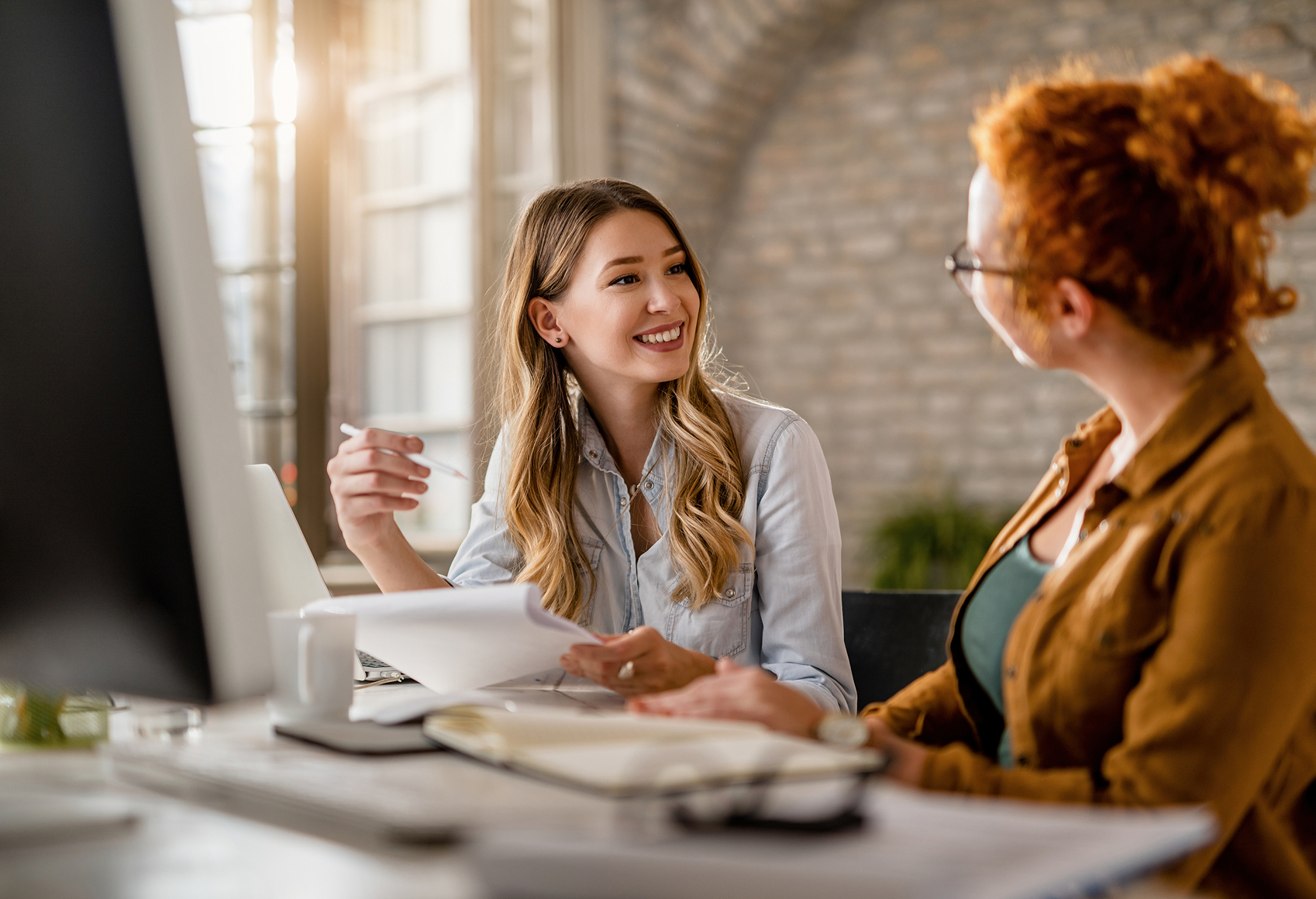 Professional law firm meeting